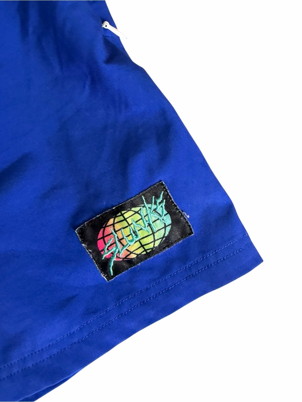 Slunks Beach Volleyball Swimwear Shorts Men's Size Small Performance Lined Blue - Picture 3 of 6